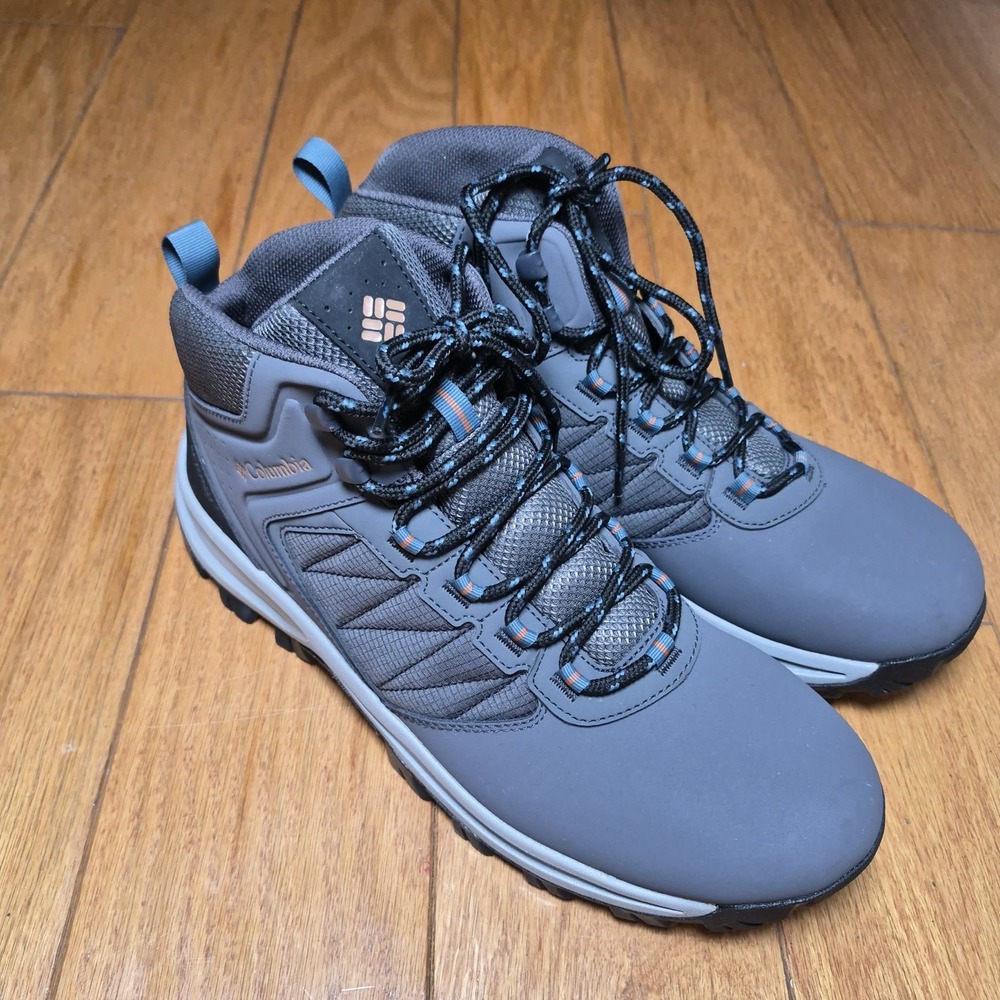 Columbia Mens Transverse Waterproof Hiking Boot, Dark Grey/Cloudburst, Size 12